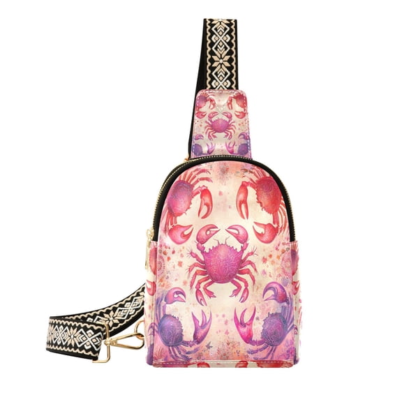 BZSMCE Crossbody Fashion Crabby Dance Party Printed Waist Packs