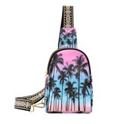 BZSMCE Crossbody Fashion Pastel Paradise Printed Waist Packs