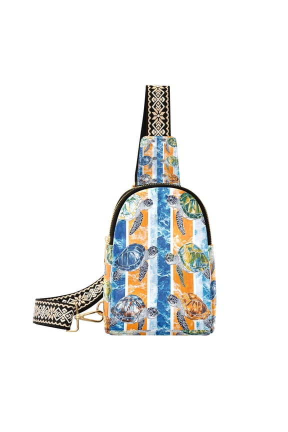 Crossbody Fashion Turtle Escape Printed Waist Packs