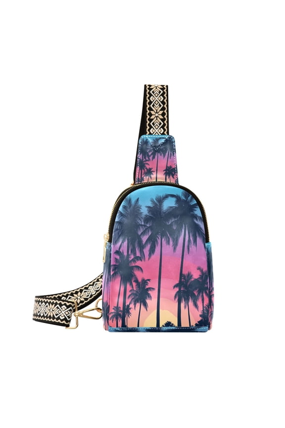 Crossbody Fashion Twilight Oasis Printed Waist Packs