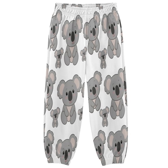 BZSMCE Cute Solth Pattern Print Elastic Waist Jogger Pants Lightweight Wind Resistant Casual Athletic Trousers with Cuffed Ankles & Side Pockets