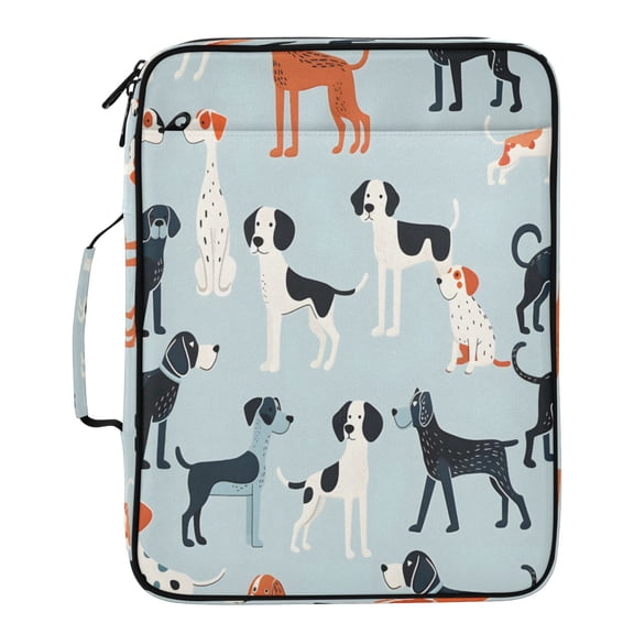 BZSMCE Dalmatian Pattern Pattern Water-Resistant Filing Folder Binder Organizer Keeper 1.2 Inch 3-Ring 7-Pocket Expanding File
