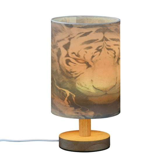 BZSMCE Decor Bedside Table Lamp Aura Of The Tiger Printed