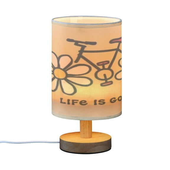 BZSMCE Decor Bedside Table Lamp Bicycle Bliss Printed