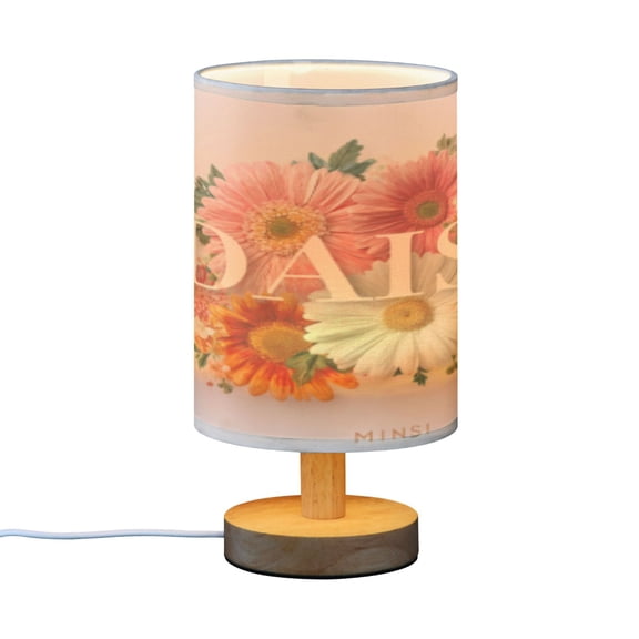 BZSMCE Decor Bedside Table Lamp Daisy Delight Printed