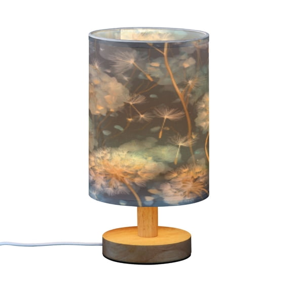 BZSMCE Decor Bedside Table Lamp Dandelion Flight Printed