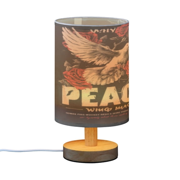 BZSMCE Decor Bedside Table Lamp Hope's Embrace Printed
