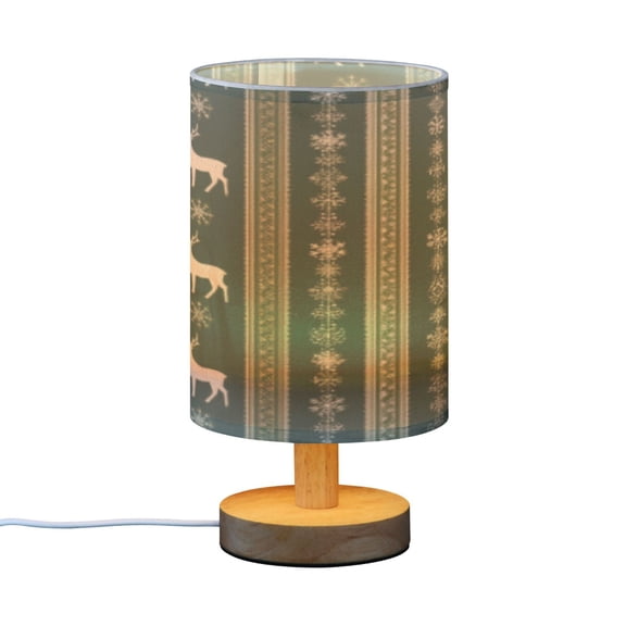 BZSMCE Decor Bedside Table Lamp Nordic Night Velvet Green Printed