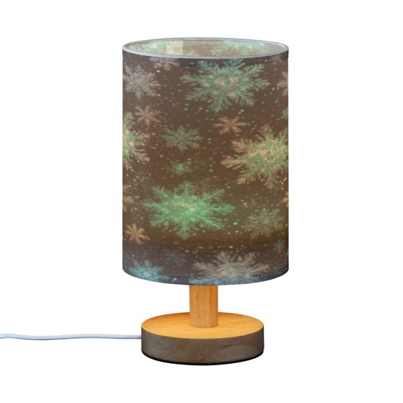 BZSMCE Decor Bedside Table Lamp Snowteal Printed