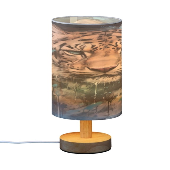 BZSMCE Decor Bedside Table Lamp Tiger Art Printed