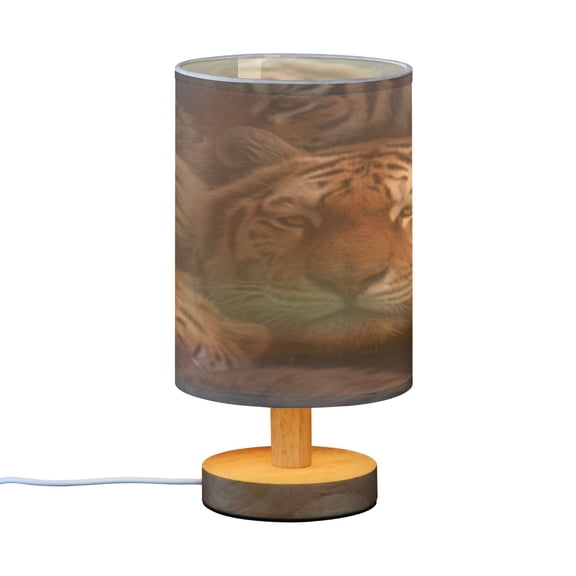 BZSMCE Decor Bedside Table Lamp Tiger Cluster Printed