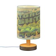 BZSMCE Decor Bedside Table Lamp Urban Vibe Printed