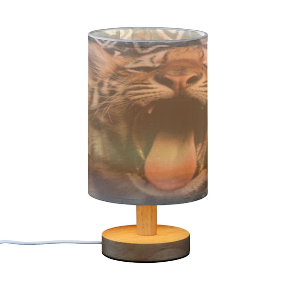 BZSMCE Decor Bedside Table Lamp Winter Silhouette Printed