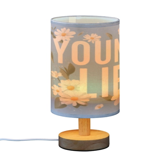BZSMCE Decor Bedside Table Lamp Young Life Printed