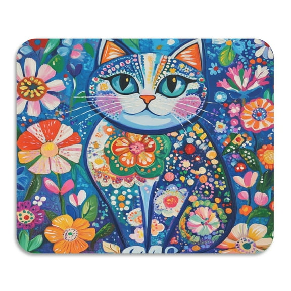 BZSMCE Dish Drying Mats Diatom Colorful Cat Oasis Creativity Pattern Mud Drain Pad