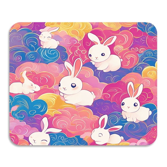 BZSMCE Dish Drying Mats Diatom Cute Rabbit Creativity Pattern Mud Drain Pad