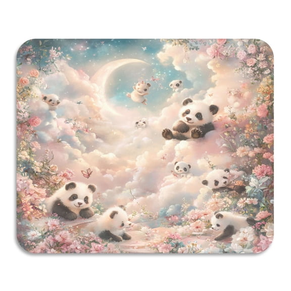BZSMCE Dish Drying Mats Diatom Dreamy Panda Paradise Creativity Pattern Mud Drain Pad