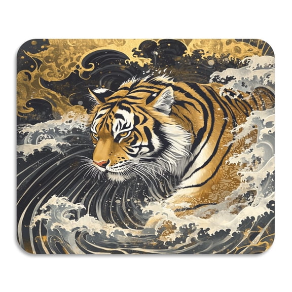 BZSMCE Dish Drying Mats Diatom Fierce Waves Creativity Pattern Mud Drain Pad