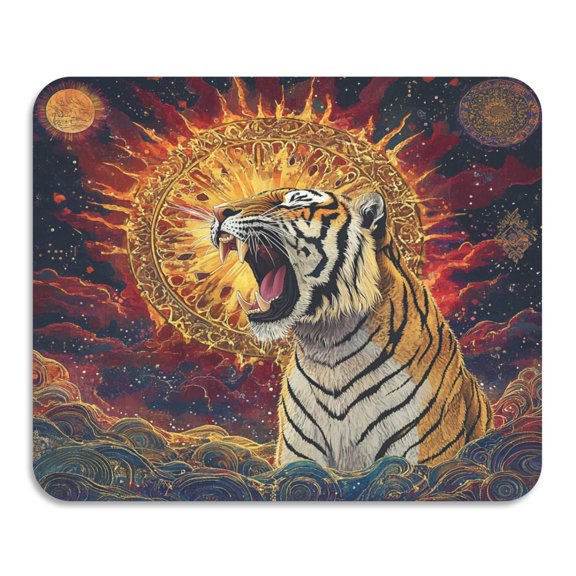 BZSMCE Dish Drying Mats Diatom Powerful Roar Creativity Pattern Mud Drain Pad