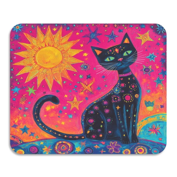 BZSMCE Dish Drying Mats Diatom Radiant Feline Creativity Pattern Mud Drain Pad
