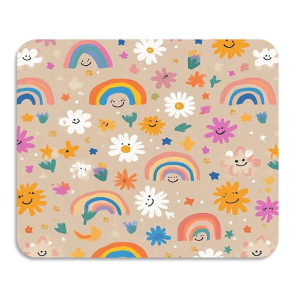 BZSMCE Dish Drying Mats Diatom Rainbow Dream Creativity Pattern Mud Drain Pad