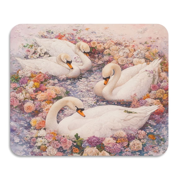 BZSMCE Dish Drying Mats Diatom Swan Serenade Creativity Pattern Mud Drain Pad