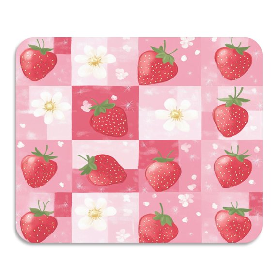 BZSMCE Dish Drying Mats Diatom Sweet Strawberry Creativity Pattern Mud Drain Pad