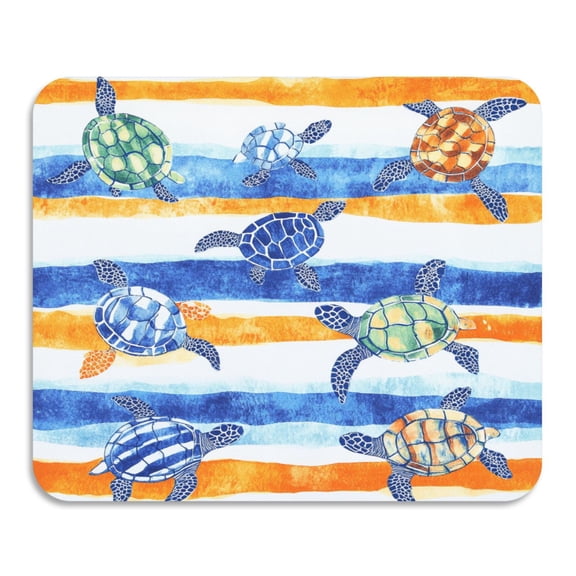 BZSMCE Dish Drying Mats Diatom Turtle Parade Creativity Pattern Mud Drain Pad