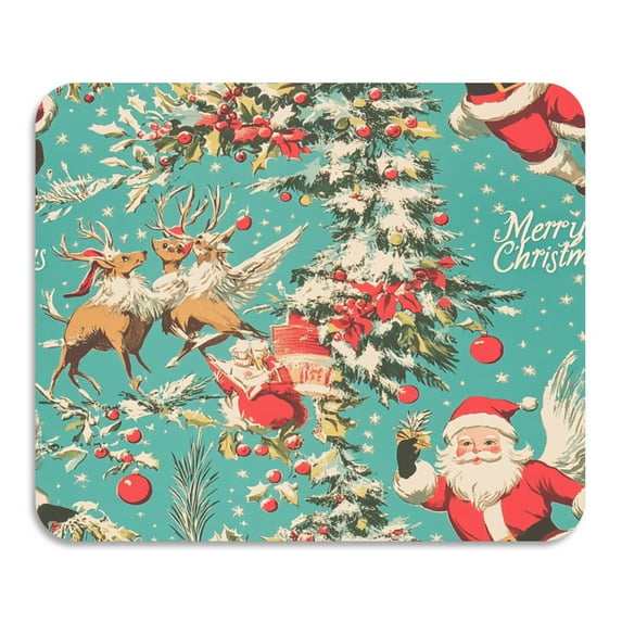 BZSMCE Dish Drying Mats Diatom Vintage Christmas Cheer Creativity Pattern Mud Drain Pad