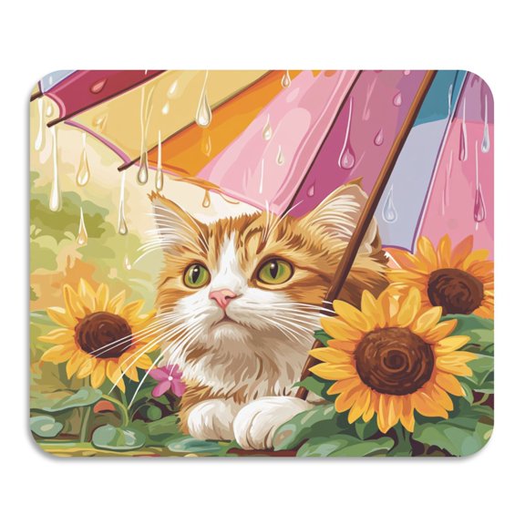 BZSMCE Dish Drying Mats Diatom Whiskers under Rainbows Creativity Pattern Mud Drain Pad