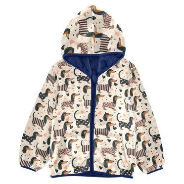BZSMCE Double-Sided Sherpa Fleece Hooded Zipper Jacket Monster Truck ...