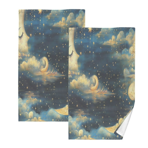 BZSMCE Face Towel Hand Towel Bath Towel Cotton Bath Towel Sets Hand Bath Towels Fashion Celestial Dreams Pattern