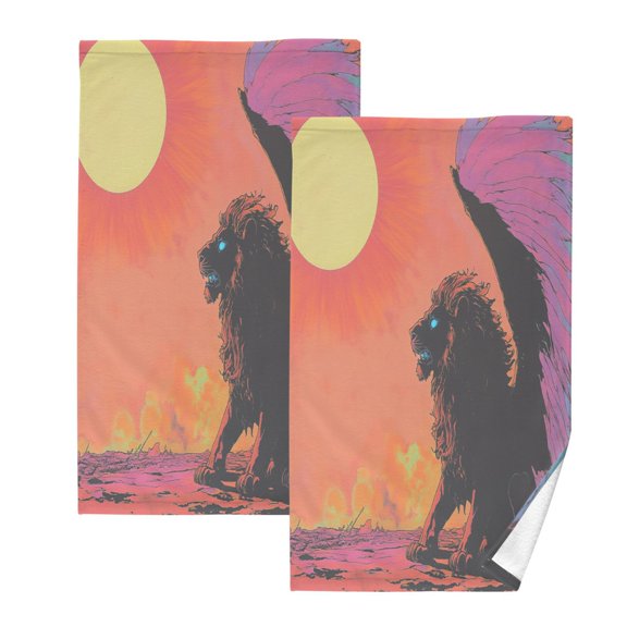 BZSMCE Face Towel Hand Towel Bath Towel Cotton Bath Towel Sets Hand Bath Towels Fashion Celestial Guardian Pattern