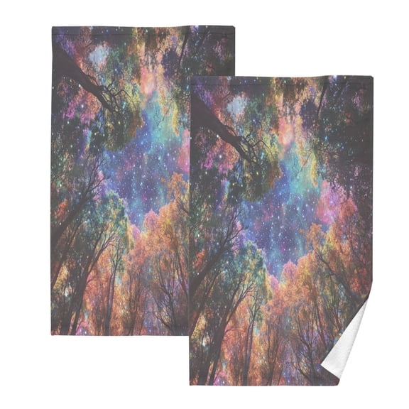 BZSMCE Face Towel Hand Towel Bath Towel Cotton Bath Towel Sets Hand Bath Towels Fashion Cosmic Canopy Pattern