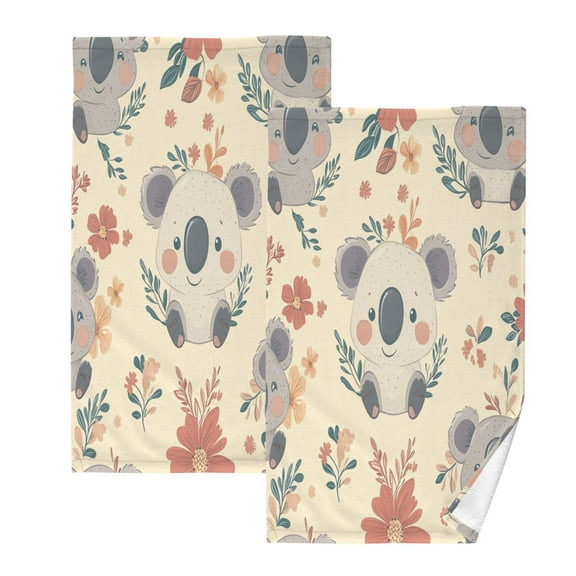 BZSMCE Face Towel Hand Towel Bath Towel Cotton Bath Towel Sets Hand Bath Towels Fashion Koala Cuddles Pattern
