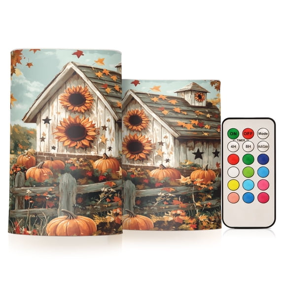 BZSMCE Flameless Candles LED Lights Birdhouse Painting Creativity Battery Candles