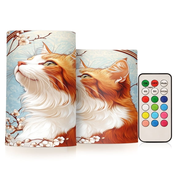 BZSMCE Flameless Candles LED Lights Blossoming Whiskers Creativity Battery Candles