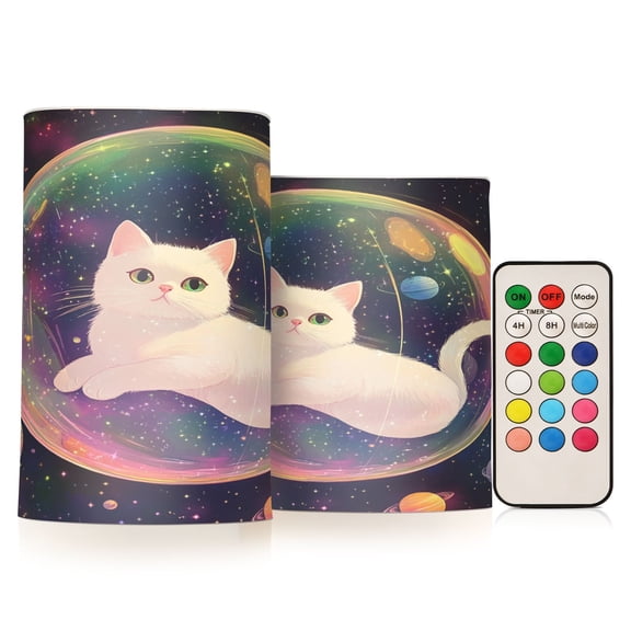 BZSMCE Flameless Candles LED Lights Celestial Catnap Creativity Battery Candles