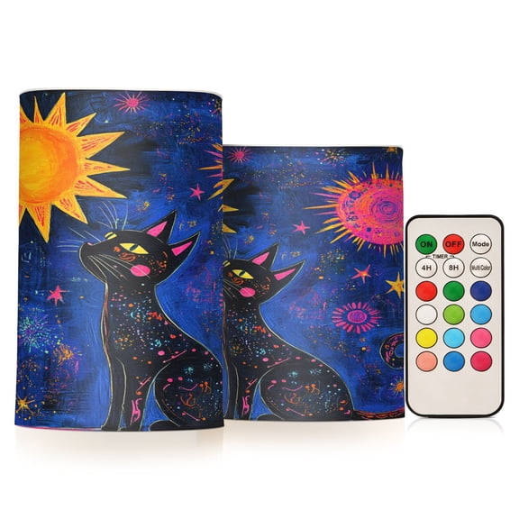 BZSMCE Flameless Candles LED Lights Celestial Dreams Creativity Battery Candles