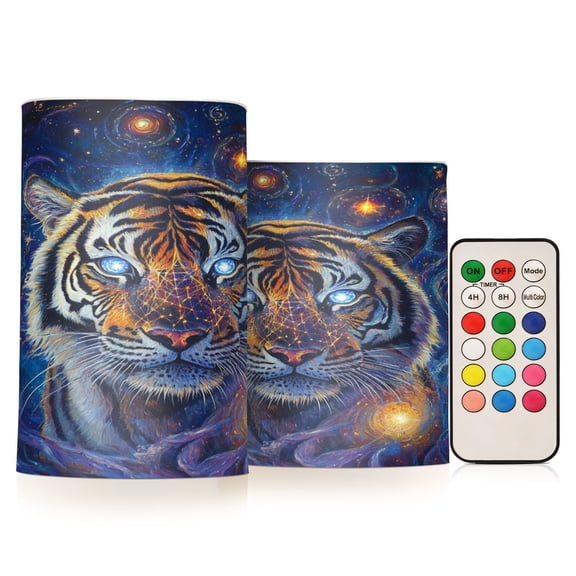 BZSMCE Flameless Candles LED Lights Celestial Guardian Creativity Battery Candles