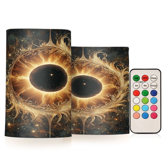 BZSMCE Flameless Candles LED Lights Celestial Harmony Creativity Battery Candles