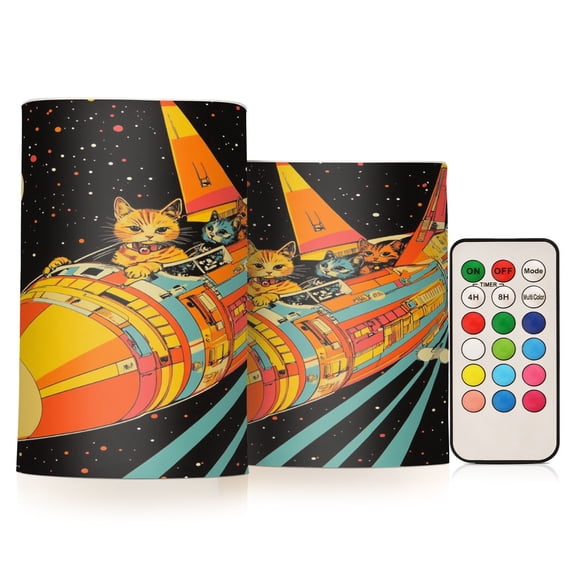 BZSMCE Flameless Candles LED Lights Celestial Observer Creativity Battery Candles