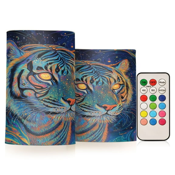 BZSMCE Flameless Candles LED Lights Celestial Roar Creativity Battery Candles