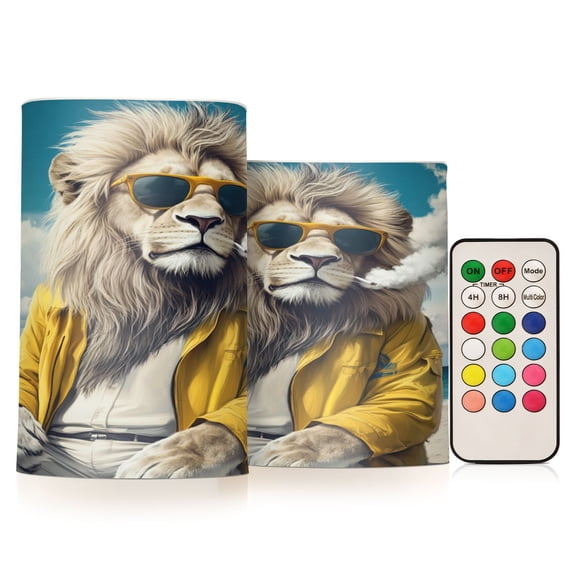 BZSMCE Flameless Candles LED Lights Chill Vibes Only Creativity Battery Candles