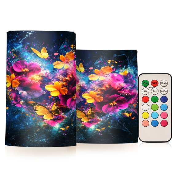 BZSMCE Flameless Candles LED Lights Colorful Affection Creativity Battery Candles