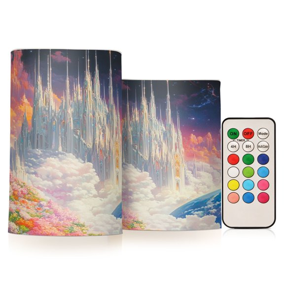 BZSMCE Flameless Candles LED Lights Colorful Haven Creativity Battery Candles