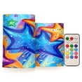 thumbnail image 1 of BZSMCE Flameless Candles LED Lights Cosmic Starscape Creativity Battery Candles, 1 of 7
