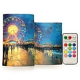 thumbnail image 1 of BZSMCE Flameless Candles LED Lights Design Ferris Wheel Painting Creativity Battery Candles, 1 of 7