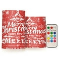 thumbnail image 1 of BZSMCE Flameless Candles LED Lights Design Snowtreen and Snowflak for Christmas Creativity Battery Candles, 1 of 7