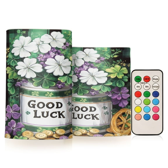 BZSMCE Flameless Candles LED Lights Drawing Vase Pattern Creativity Battery Candles